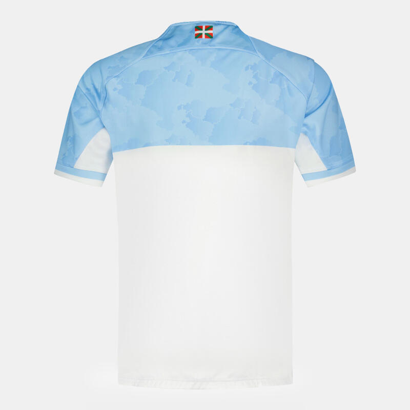 Maillot Replica Domicile Adulte Aviron Baronnais 2024/2025 Blanc Et Bleu Ciel