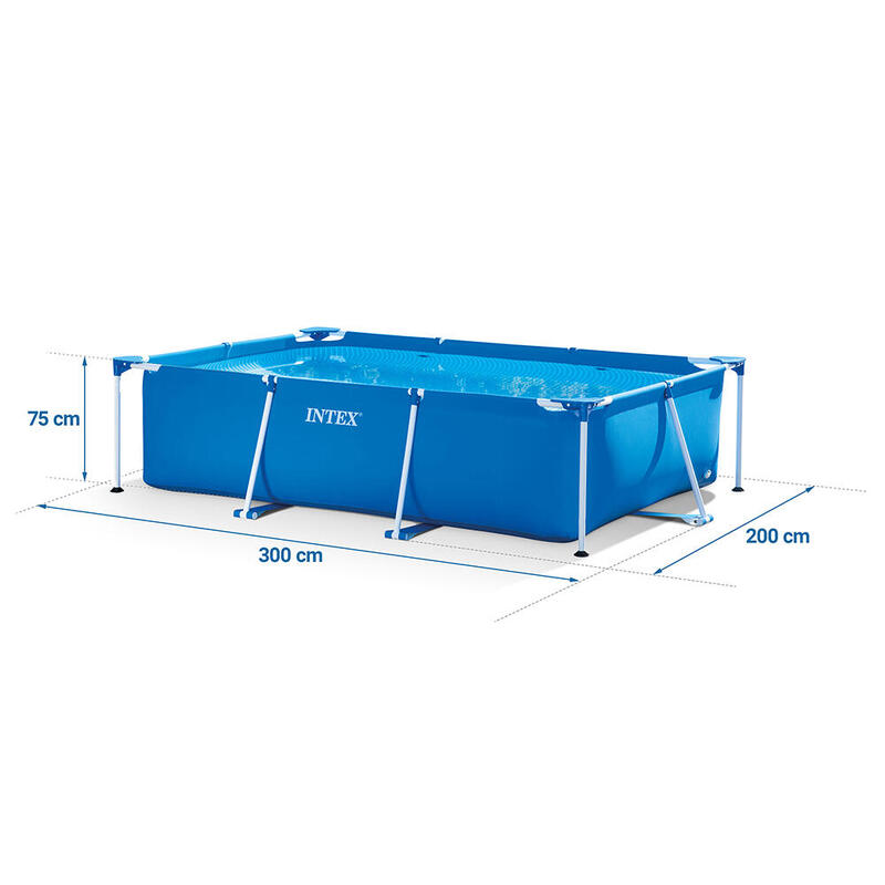 Basen stelażowy do ogrodu Intex 300 x 200 x 75 cm zestaw 15w1
