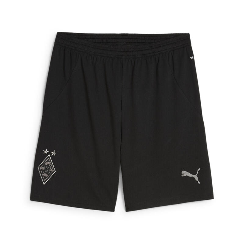 Borussia Mönchengladbach 24/25 short voor heren PUMA Black Aged Silver Gray