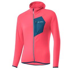 Chemise technique à manches longues pour femmes W Hoody FZ Sunrize - Rose