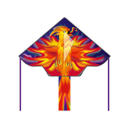 Cerf-volant Delta Phoenix - Hq - Monofil enfant prêt à voler