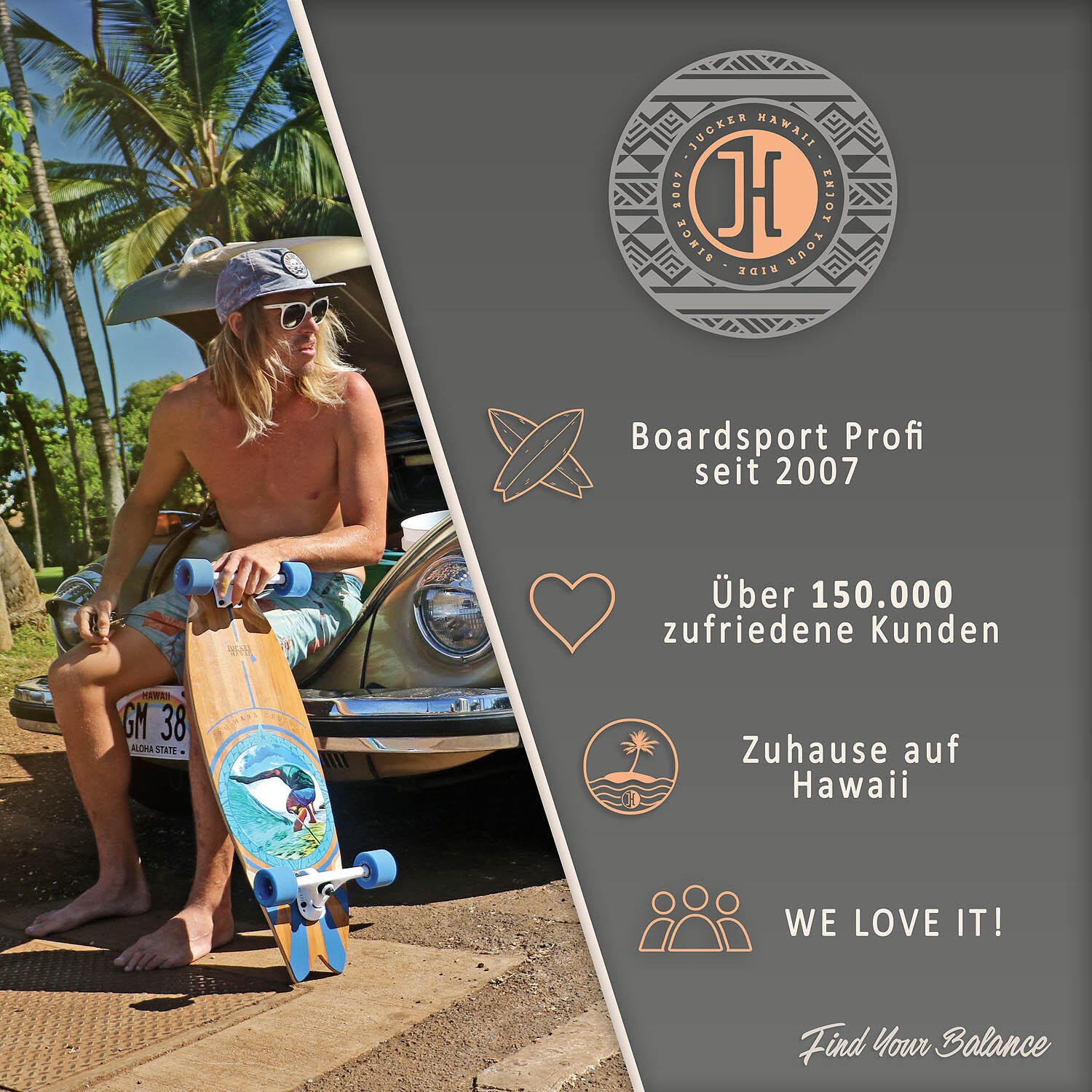 Longboard MAKAHA Bambou 7/7