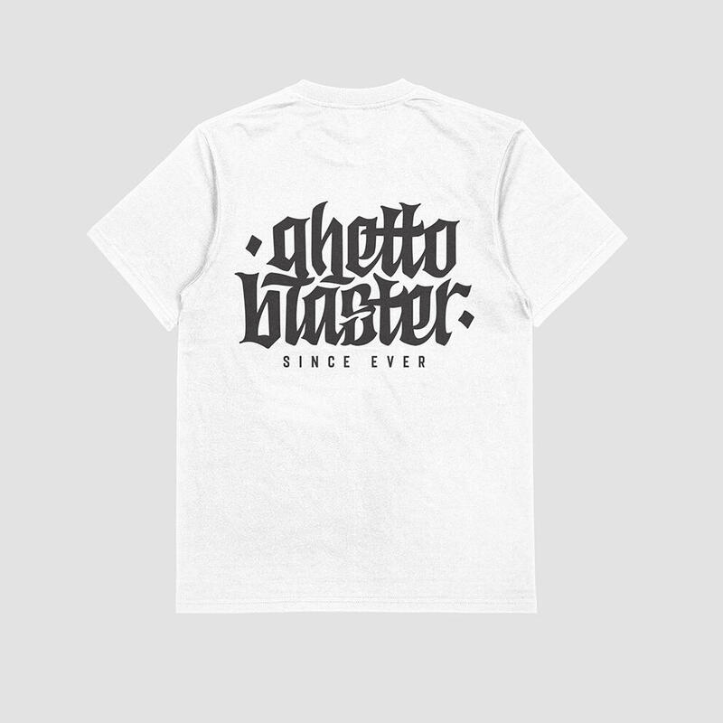 Camiseta Manga Corta unisex Ghettoblaster Corporate white