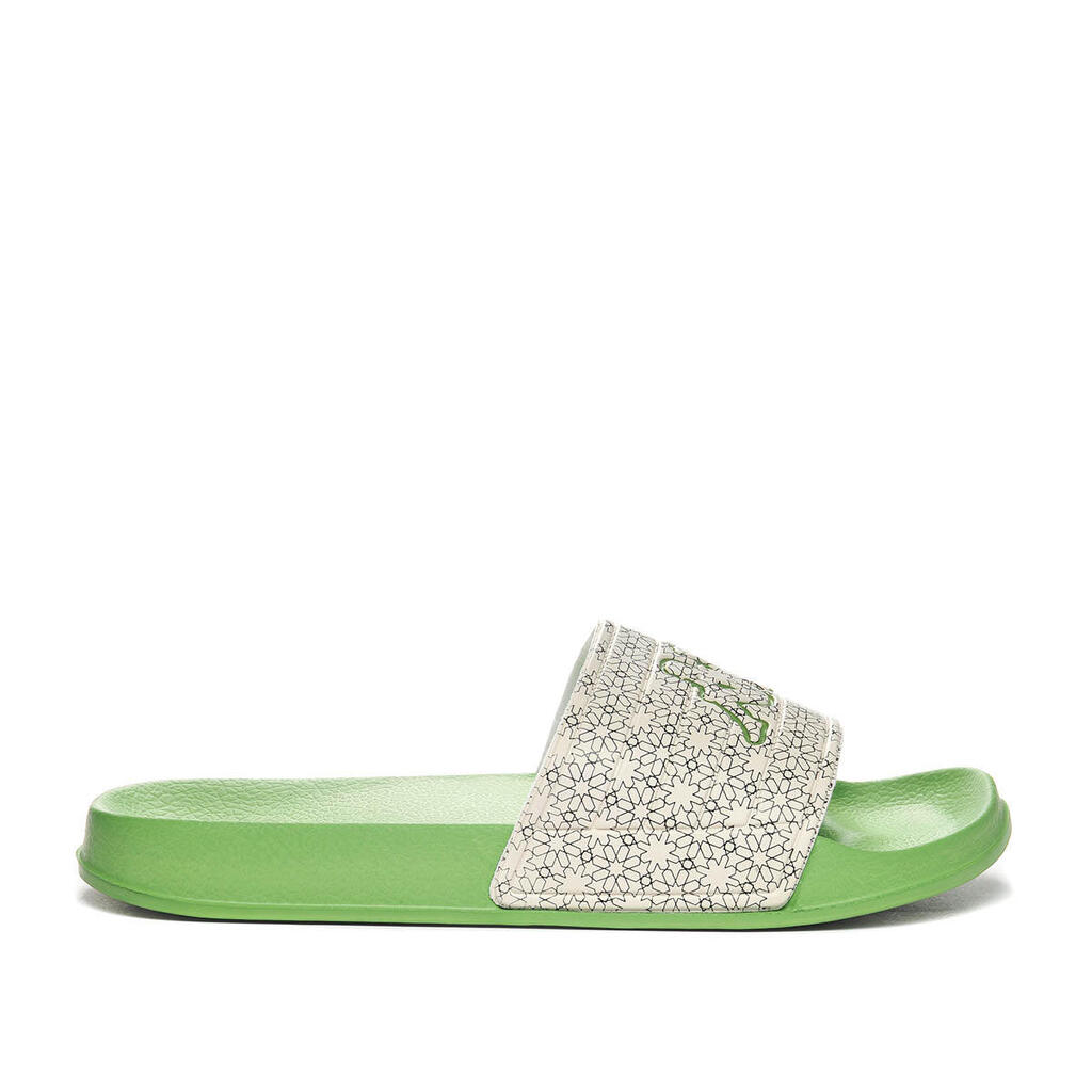 Kappa Men's Green/White Sliders 311H4RW