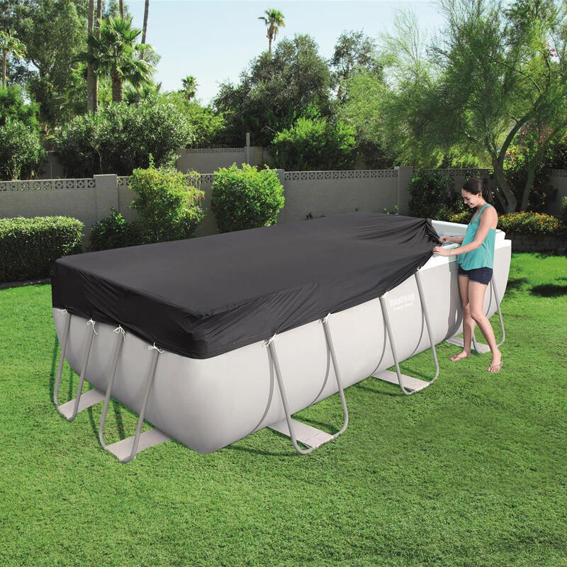 Bestway Bâche pour piscine hors sol rect angulaire de 4,04 m et 4,12 m