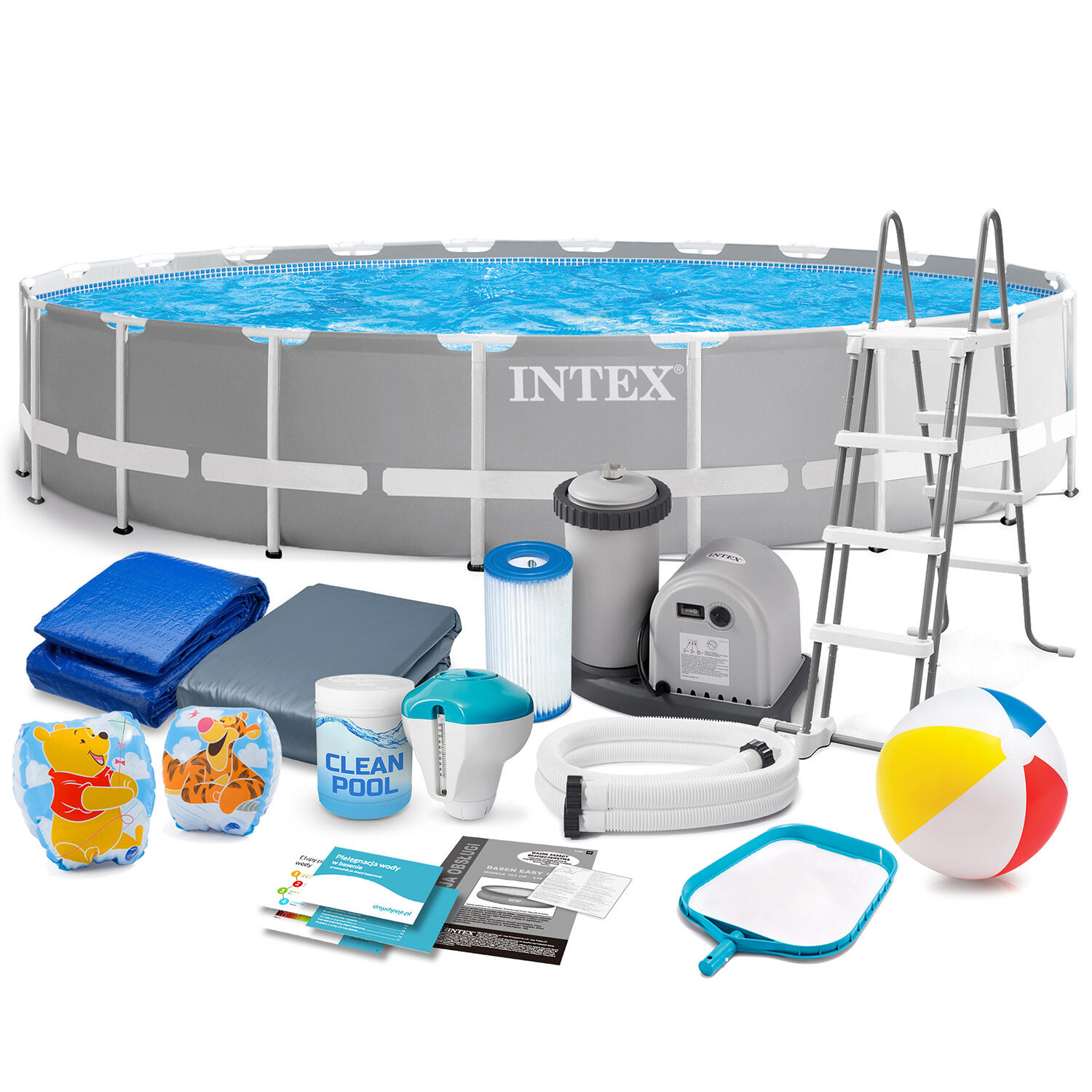 Basen stelażowy do ogrodu Intex Prism Frame Premium Pools 610 x 132 cm 17w1