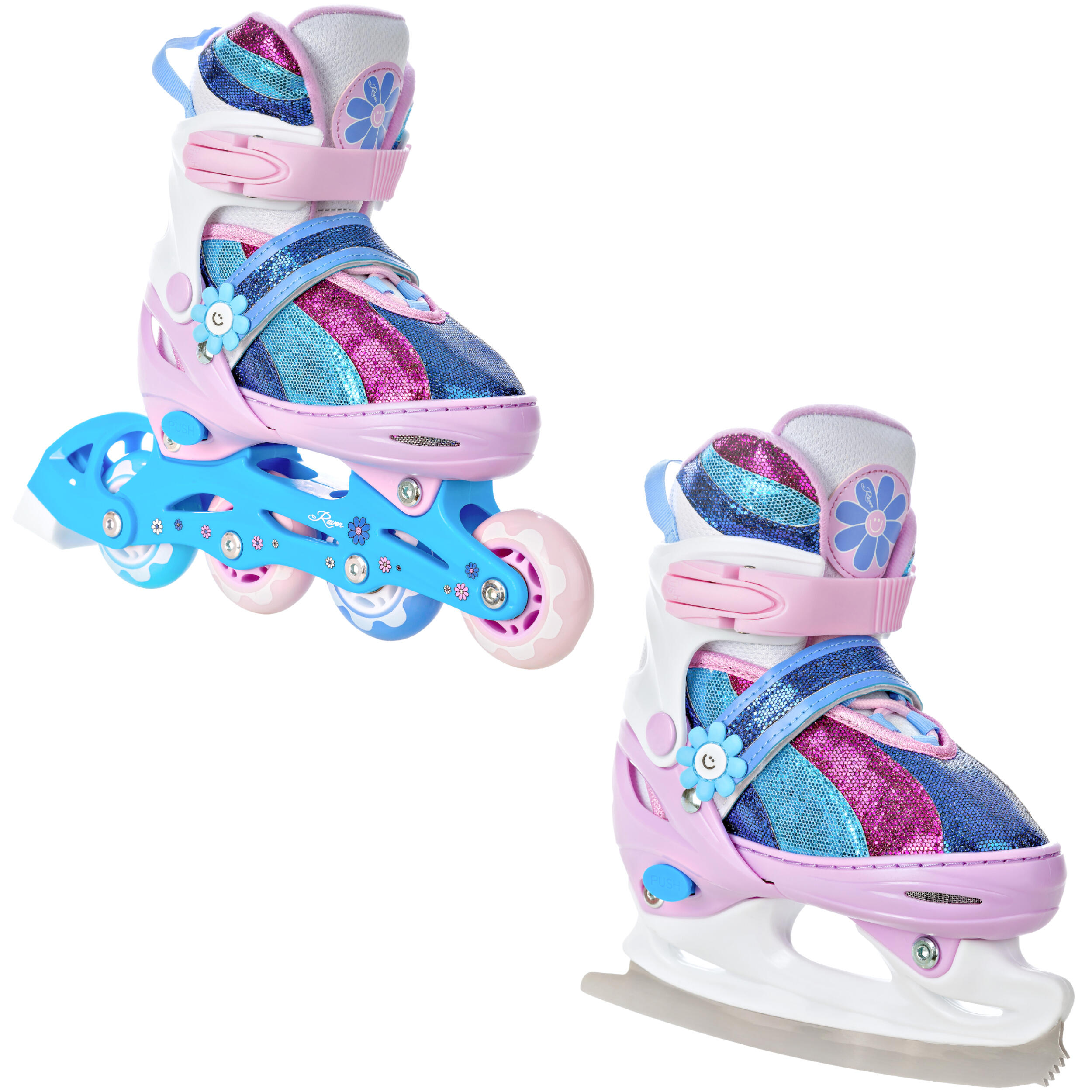 RAVEN Kolečkové brusle 2v1 Raven Senia