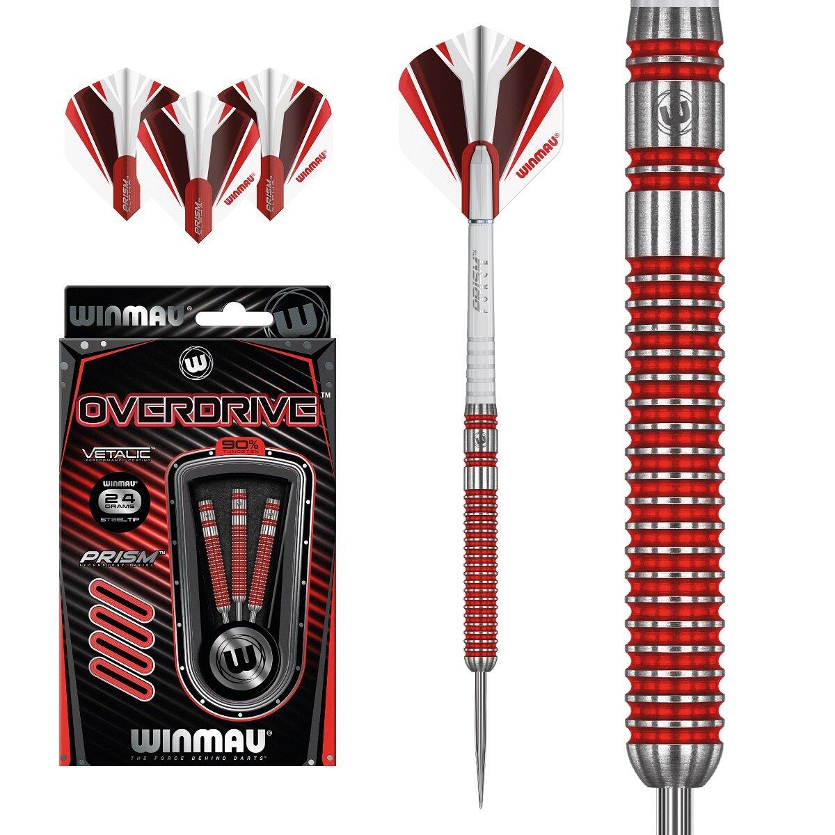 WINMAU Dardos Overdrive punta de acero 22gr