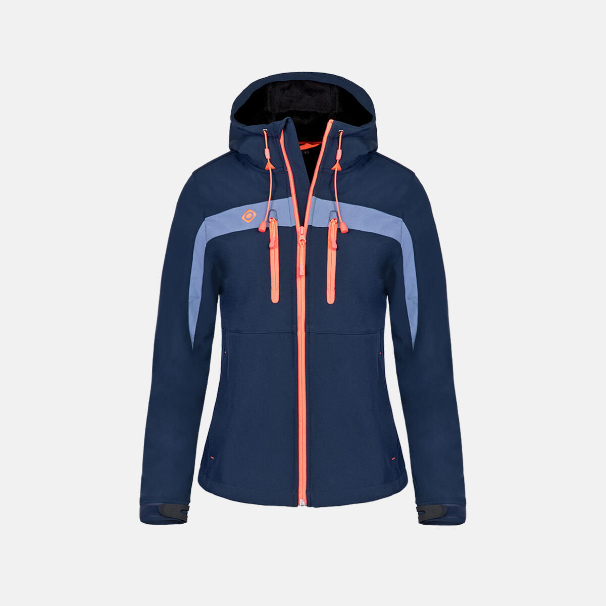 Izas - Izas Inatye Veste Softshell De Montagne Et De Trekking Pour Femme Inatye - Softshell - Bleu|orange - 38 S - Decathlon
