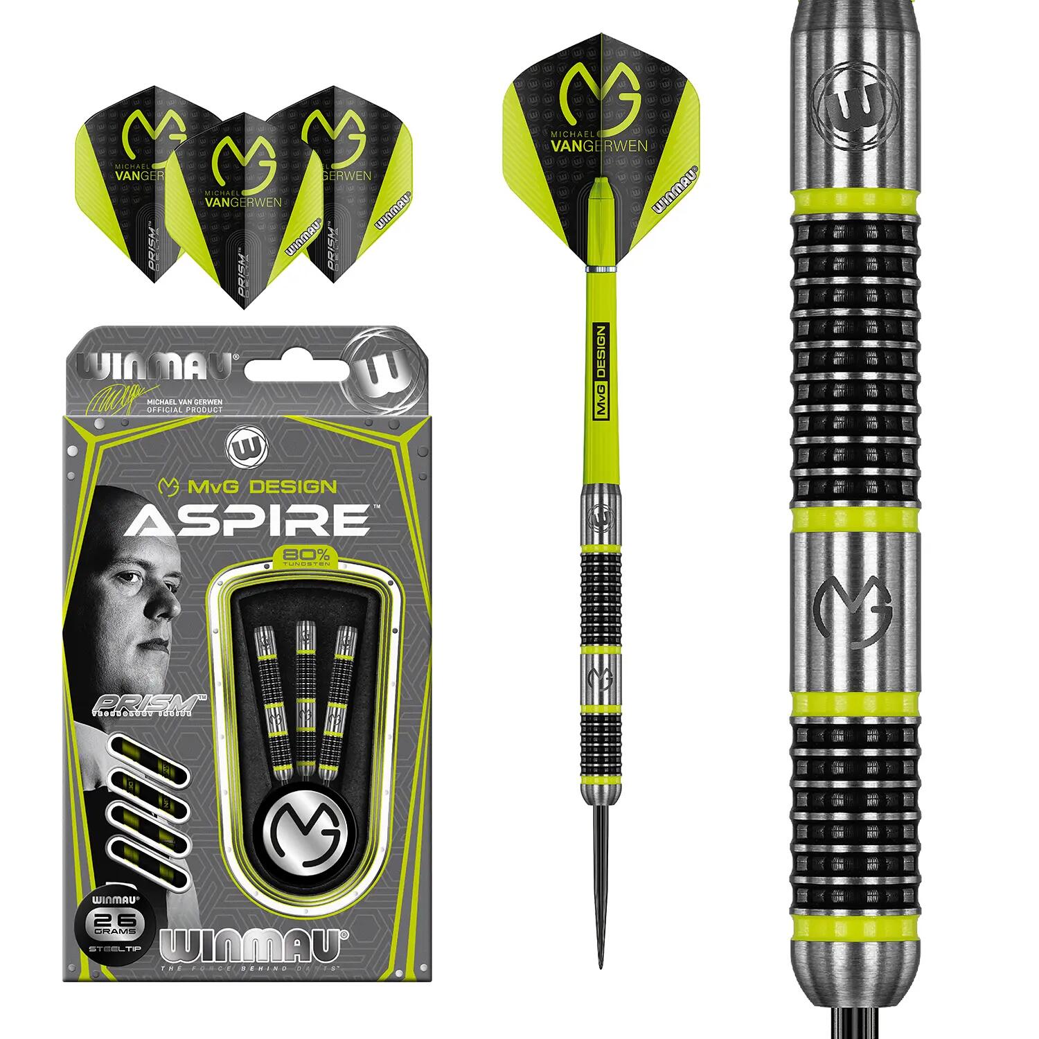 MvG Aspire fléchettes point en acier 26 gr. 5/5