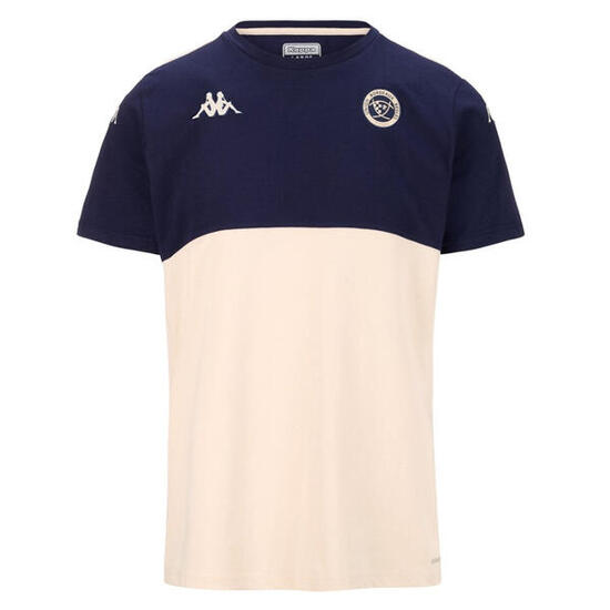 T-shirt Ayba 8 Ubb Marineblauw En Beige Kind