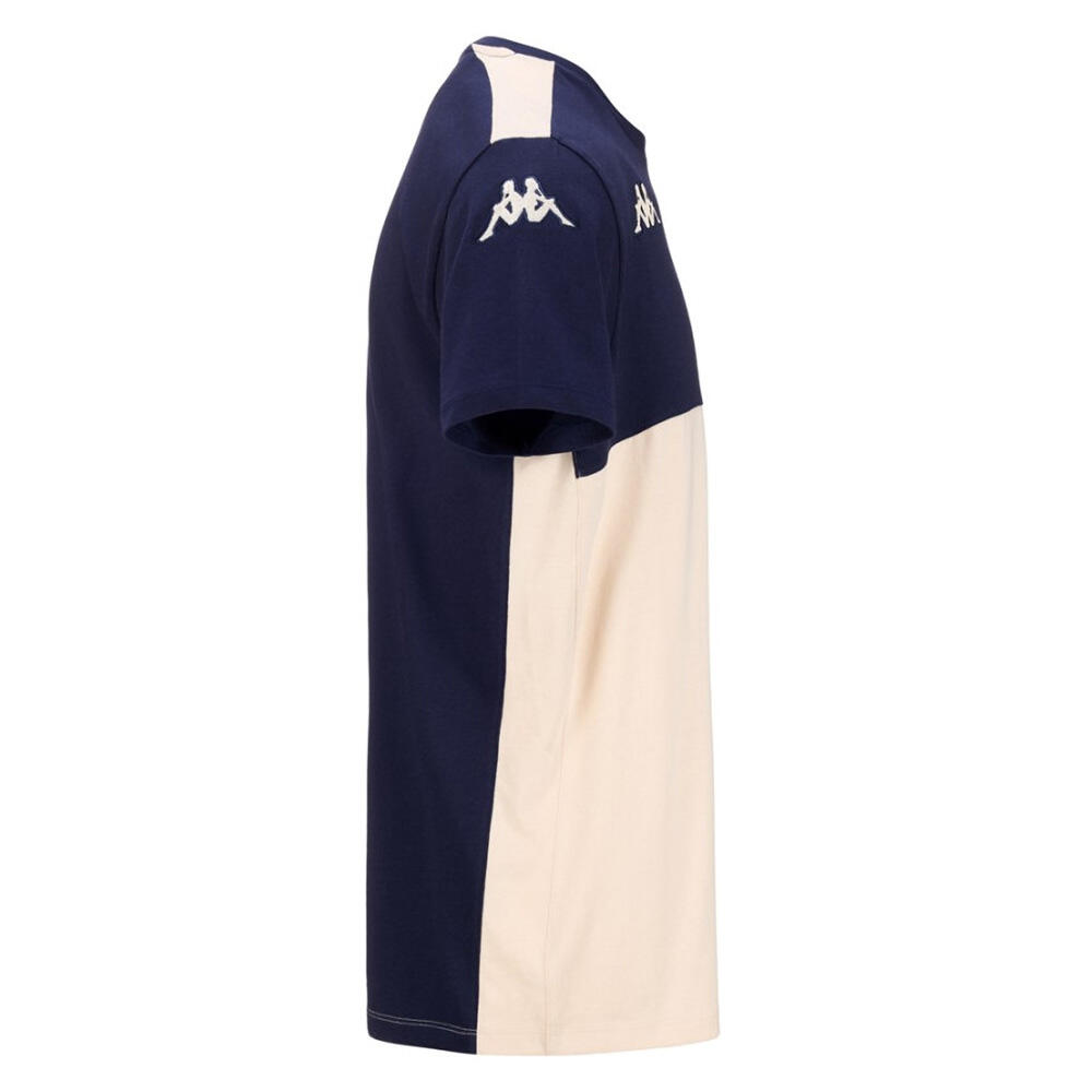 T-shirt Ayba 8 Ubb Marineblauw En Beige Kind 3/3