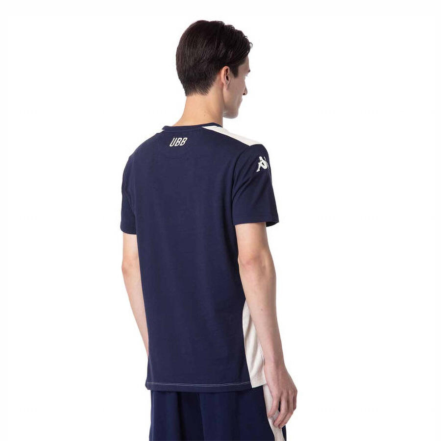 T-shirt Ayba 8 UBB Bleu marine et beige Adulte 5/5