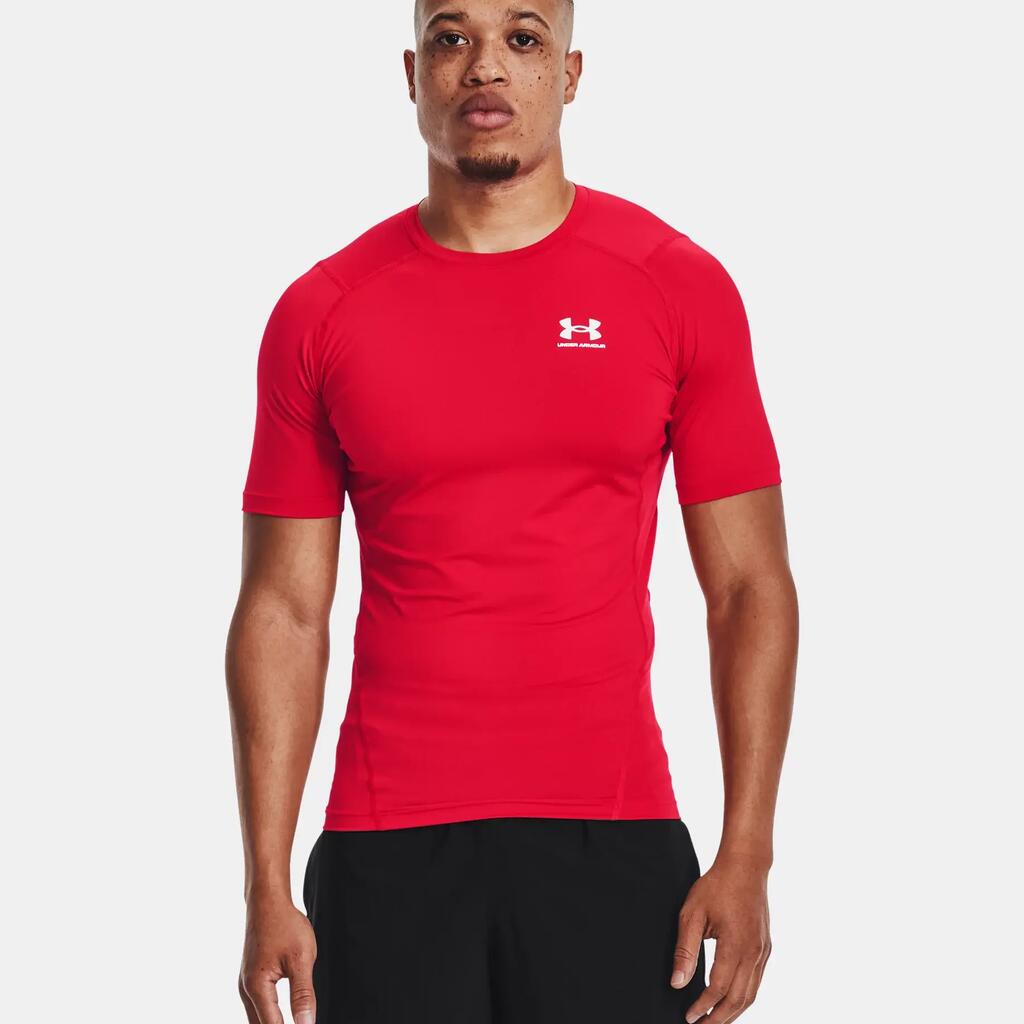 Under Armour HeatGear® Lycra T-shirt rouge for Men