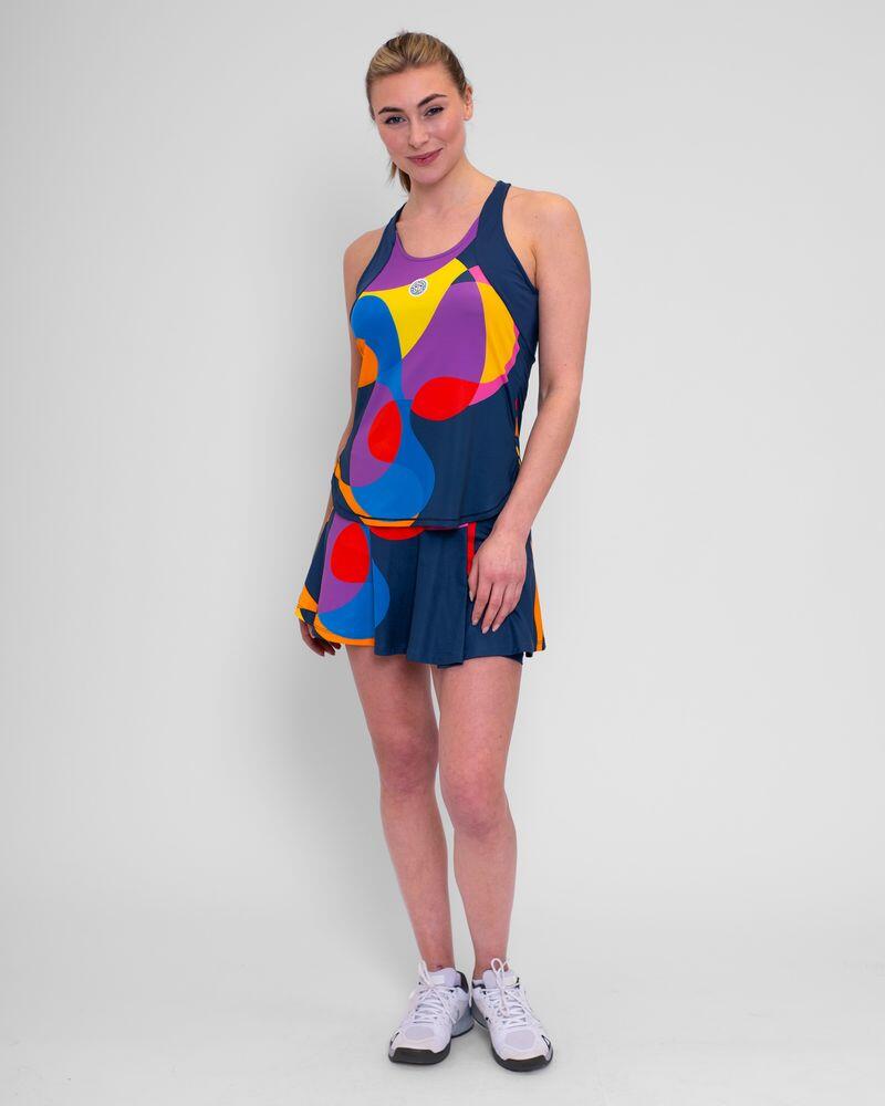 Falda Bidi Badu Twiggy Printed Wavy Azul Oscuro Mix 7/7