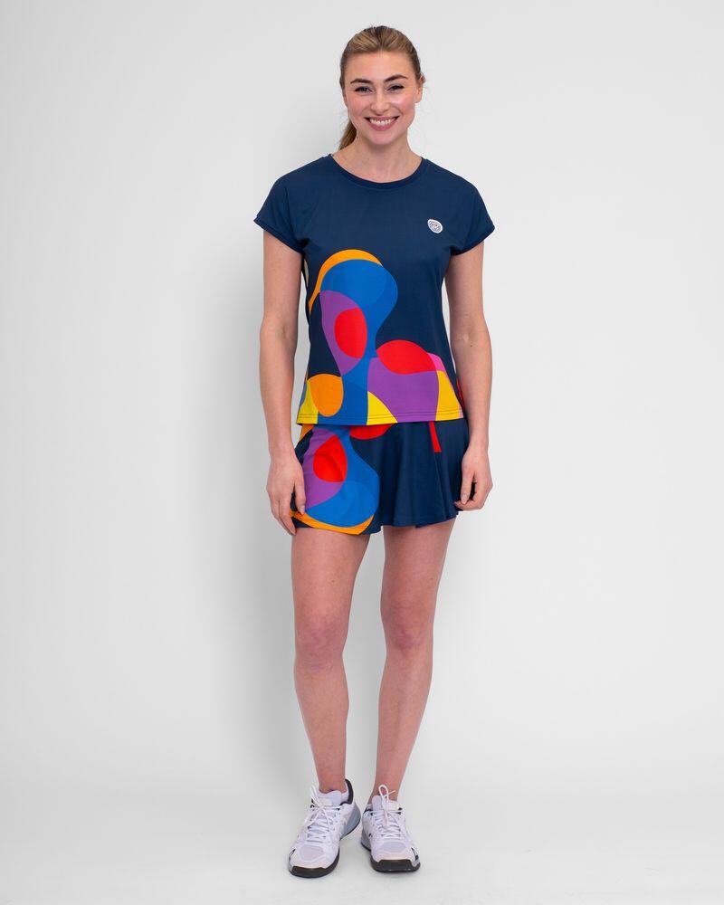 Camiseta Bidi Badu Twiggy Capsleeve Azul Oscuro Mix Mujer 4/5