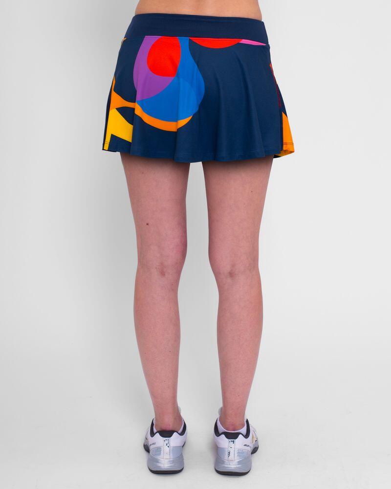 Falda Bidi Badu Twiggy Printed Wavy Azul Oscuro Mix 2/7