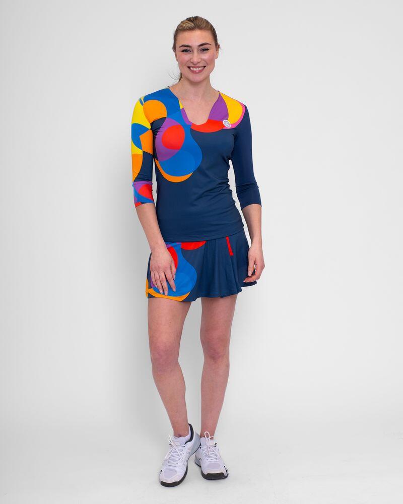 Camiseta Bidi Badu Twiggy V-Neck Azul Oscuro Mix Mujer 5/5