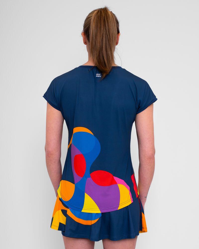 Camiseta Bidi Badu Twiggy Capsleeve Azul Oscuro Mix Mujer 2/5