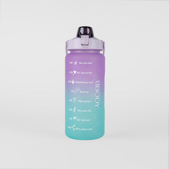 Motivational drink bottle 2L - multicolor