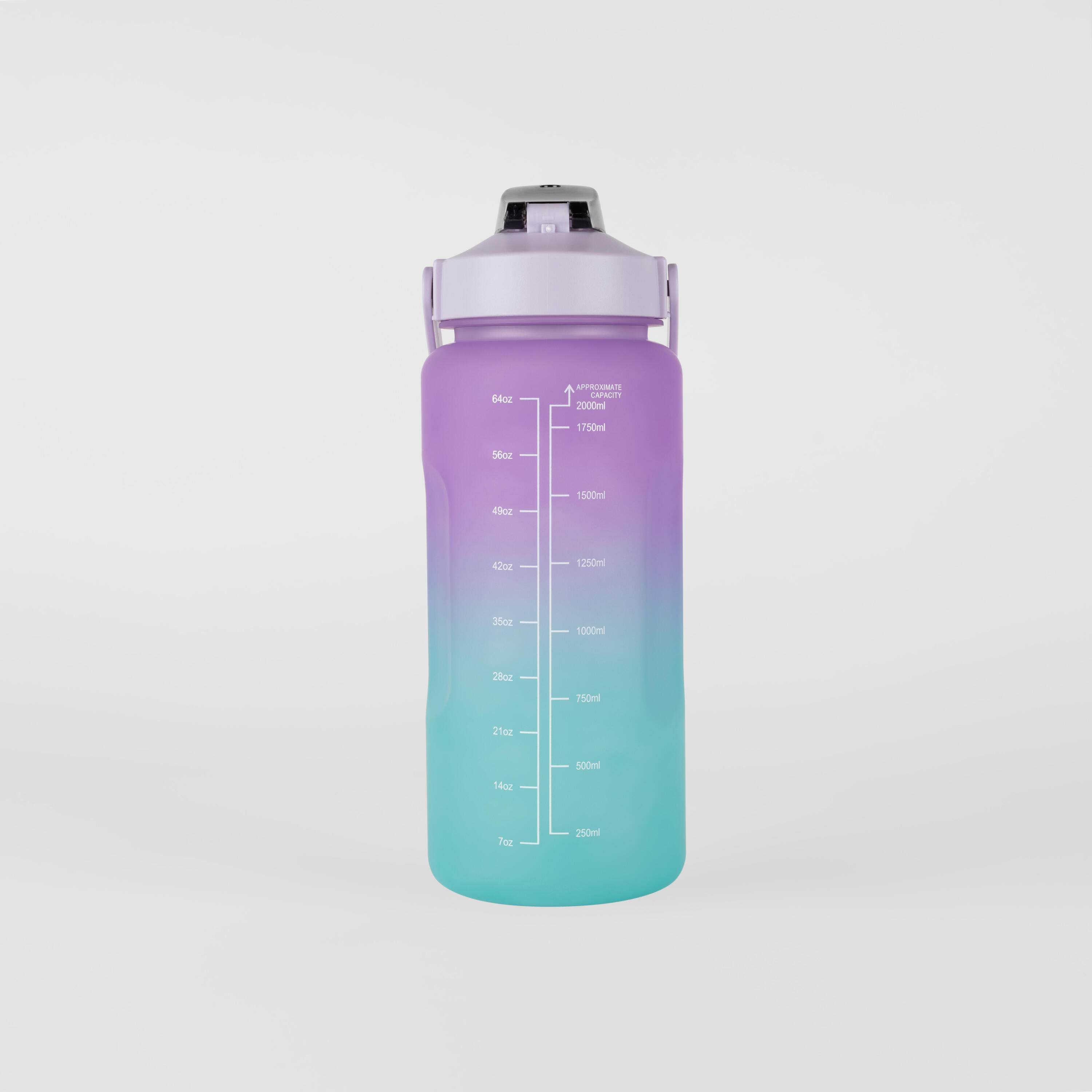 Motivational drink bottle 2L - multicolor 4/5