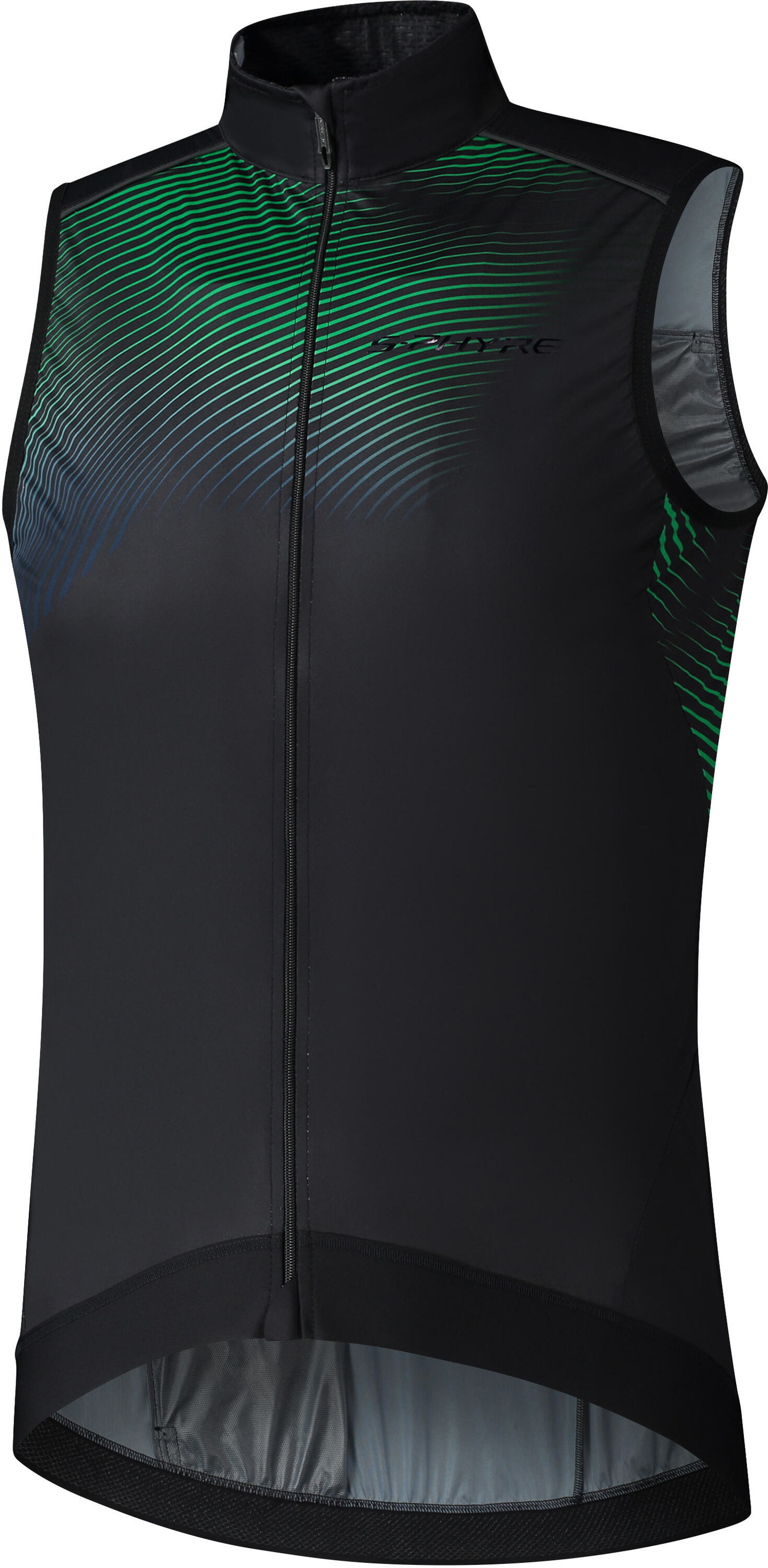 SHIMANO S-PHYRE WIND Winter Vest, Black/Green