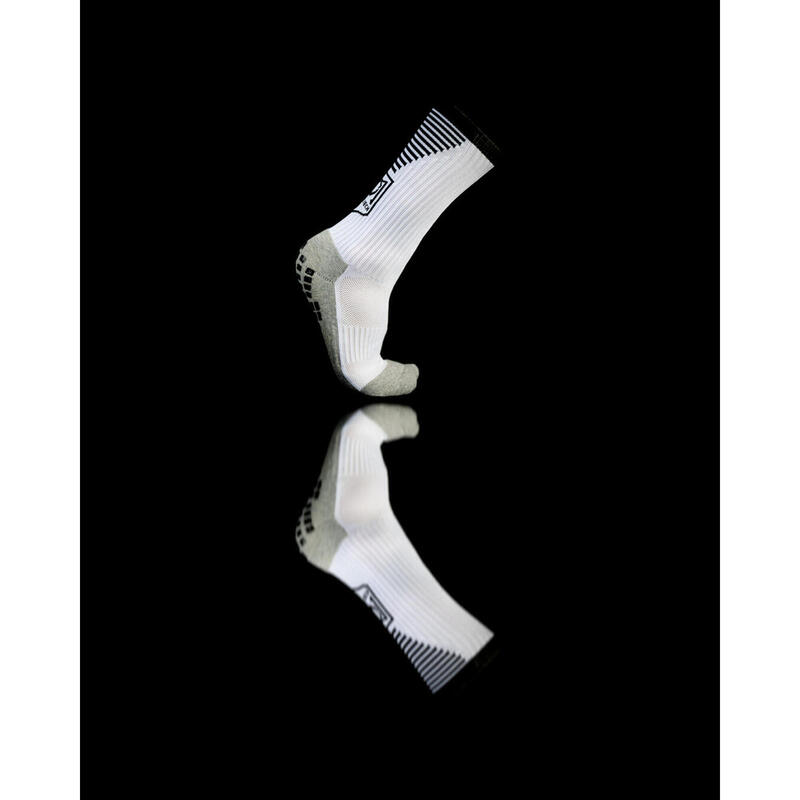 Chaussette antidérapante blanche football