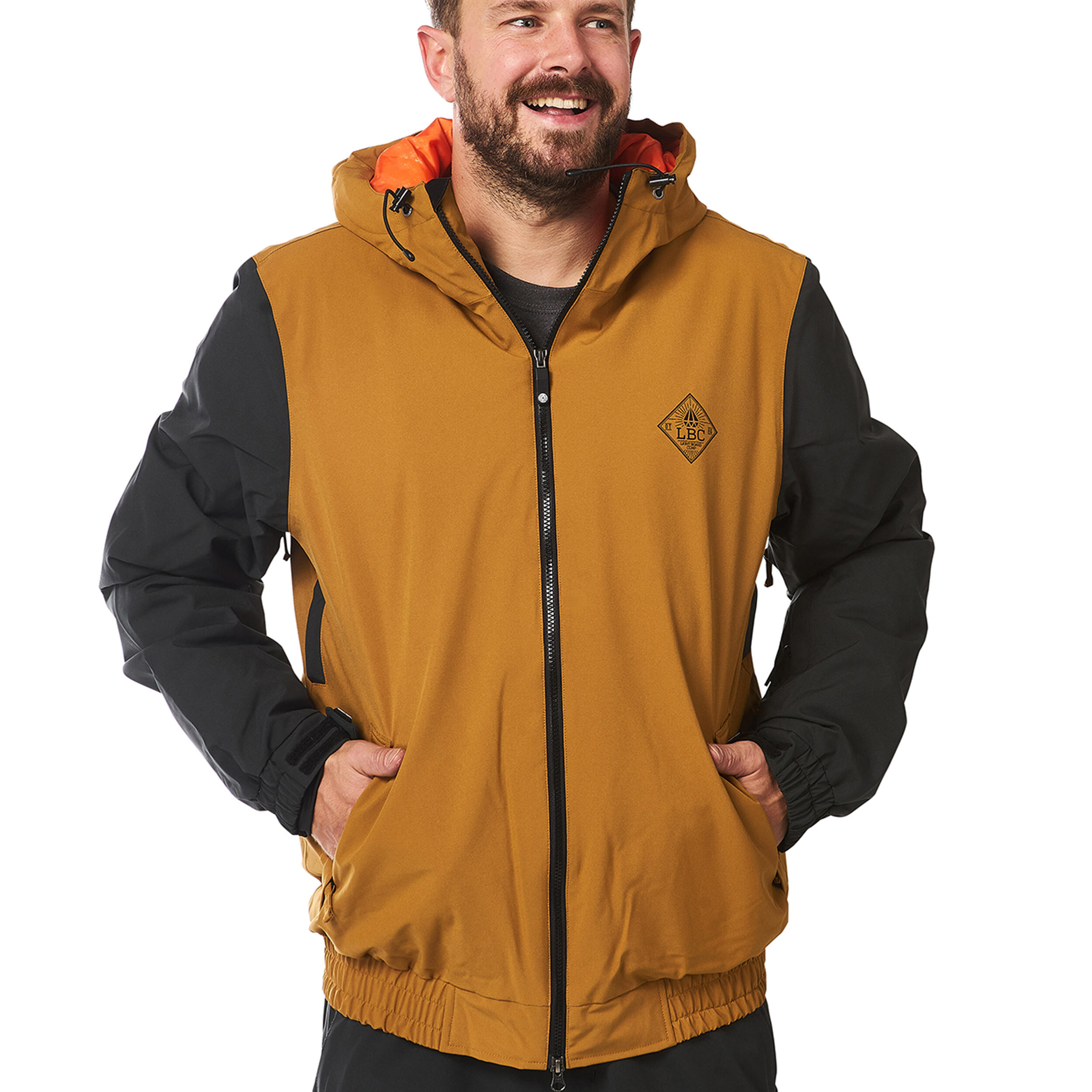 Ski-/Snowboardjacke Herren - GATE bone brown black 2/7