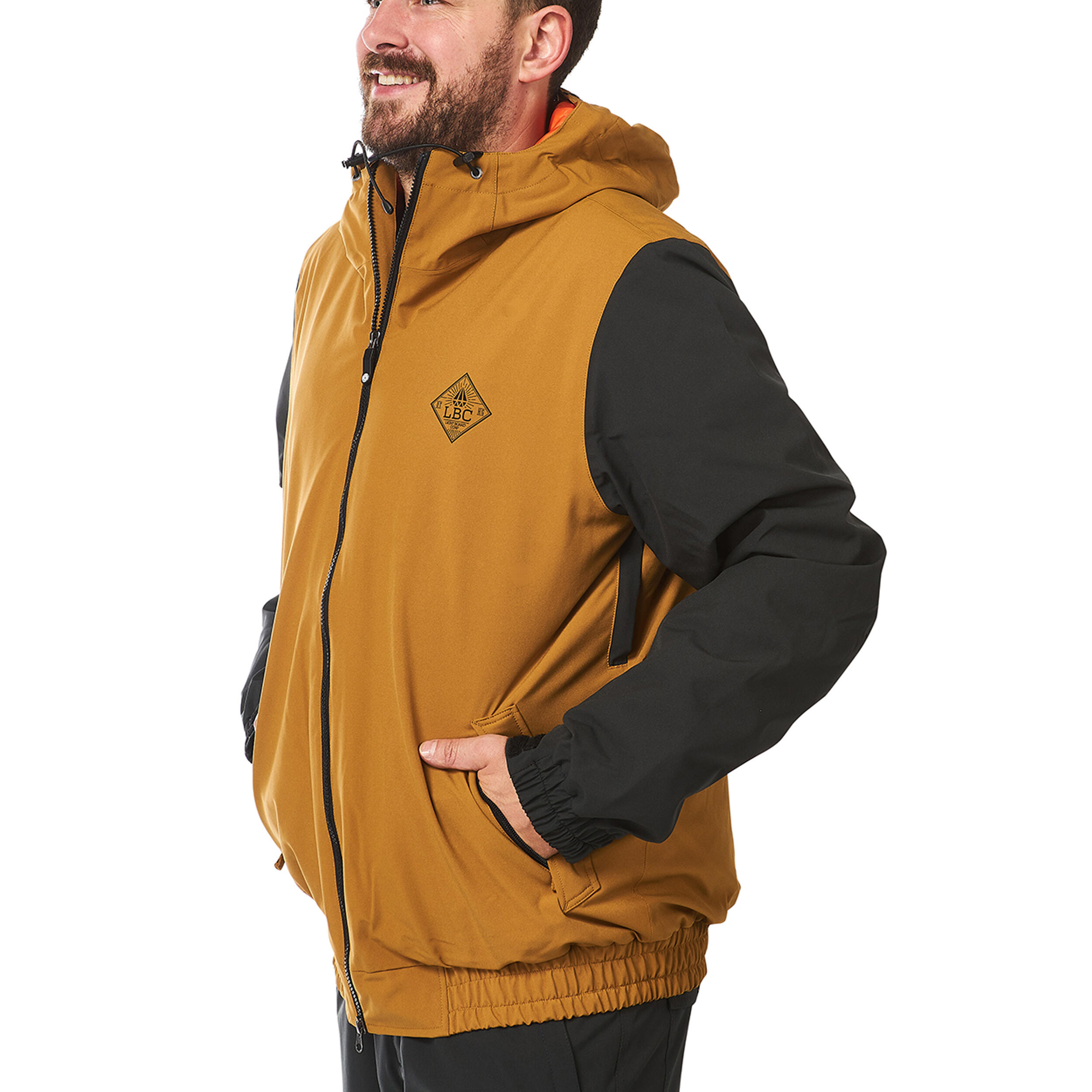 Ski-/Snowboardjacke Herren - GATE bone brown black 3/7