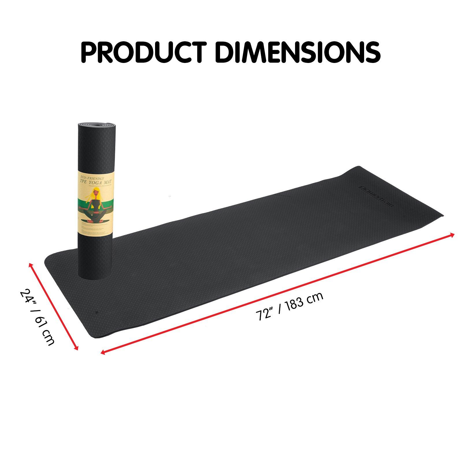 Powertrain TPE Yoga Pilates Exercise Mat