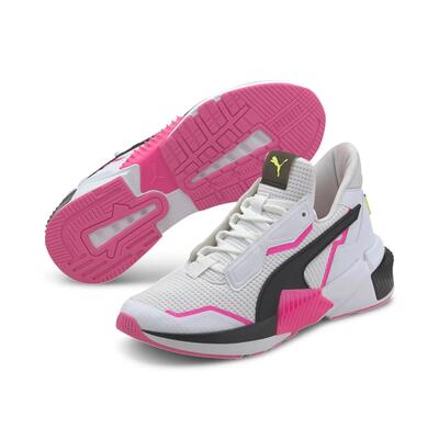 Puma provoke xt dames schoenen wit/zwart/opvallend roze