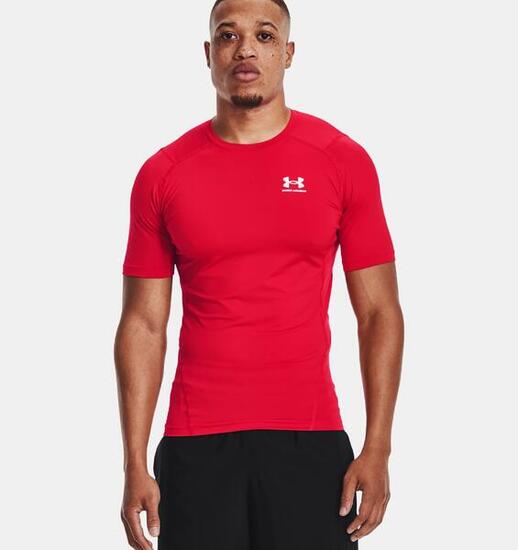 T-shirt Lycra Under Armour Rosso Heatgear® Per Uomo