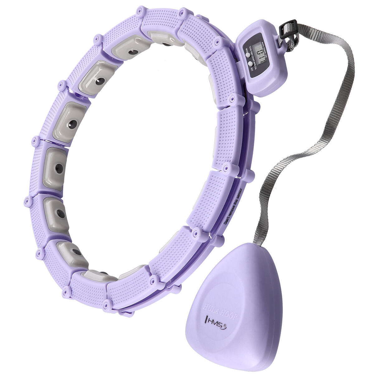 Hula Hoop Magnetic Reglabil cu LCD și Masaj 360° HMS HHM14