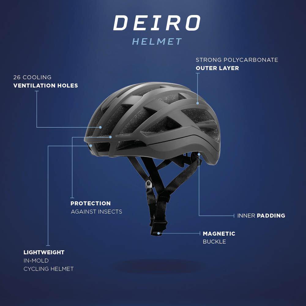 Casco da bicicletta Unisex - Deiro 6/8