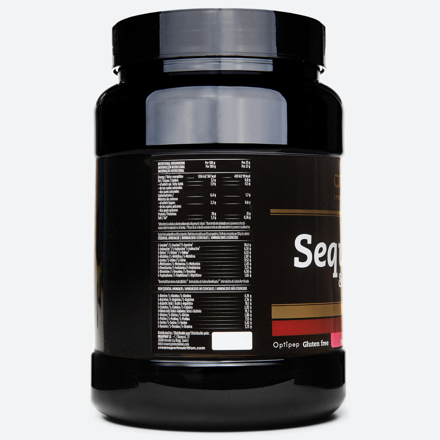Lata com 918g de proteína de recuperação noturna ‘Sequential Protein‘ Strawberry 2/3
