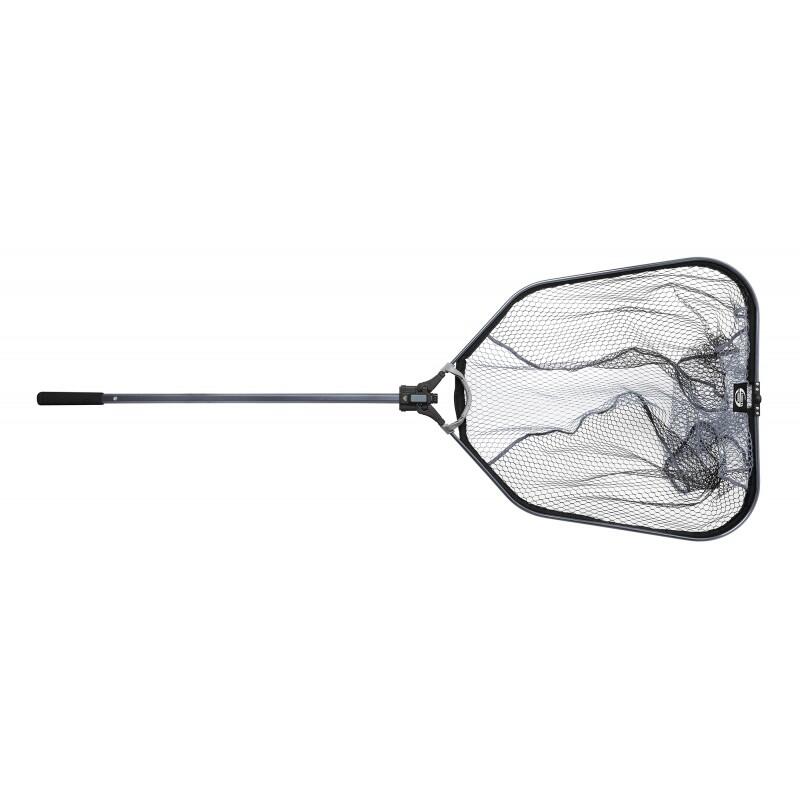 STUCKI FISHING Kescher - Stucki Landing Net -M- with folding head, net 59x51x55 - 141cm