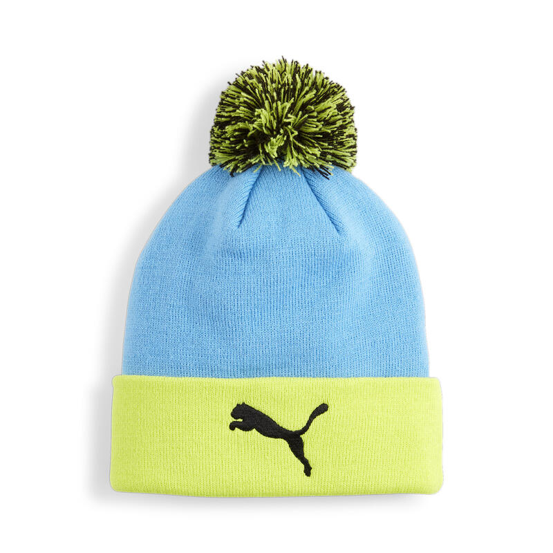 Manchester City beanie met pompom voor jongeren PUMA Magic Blue Yellow Glow