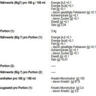 Creatin Pure Monohydrat 2/3