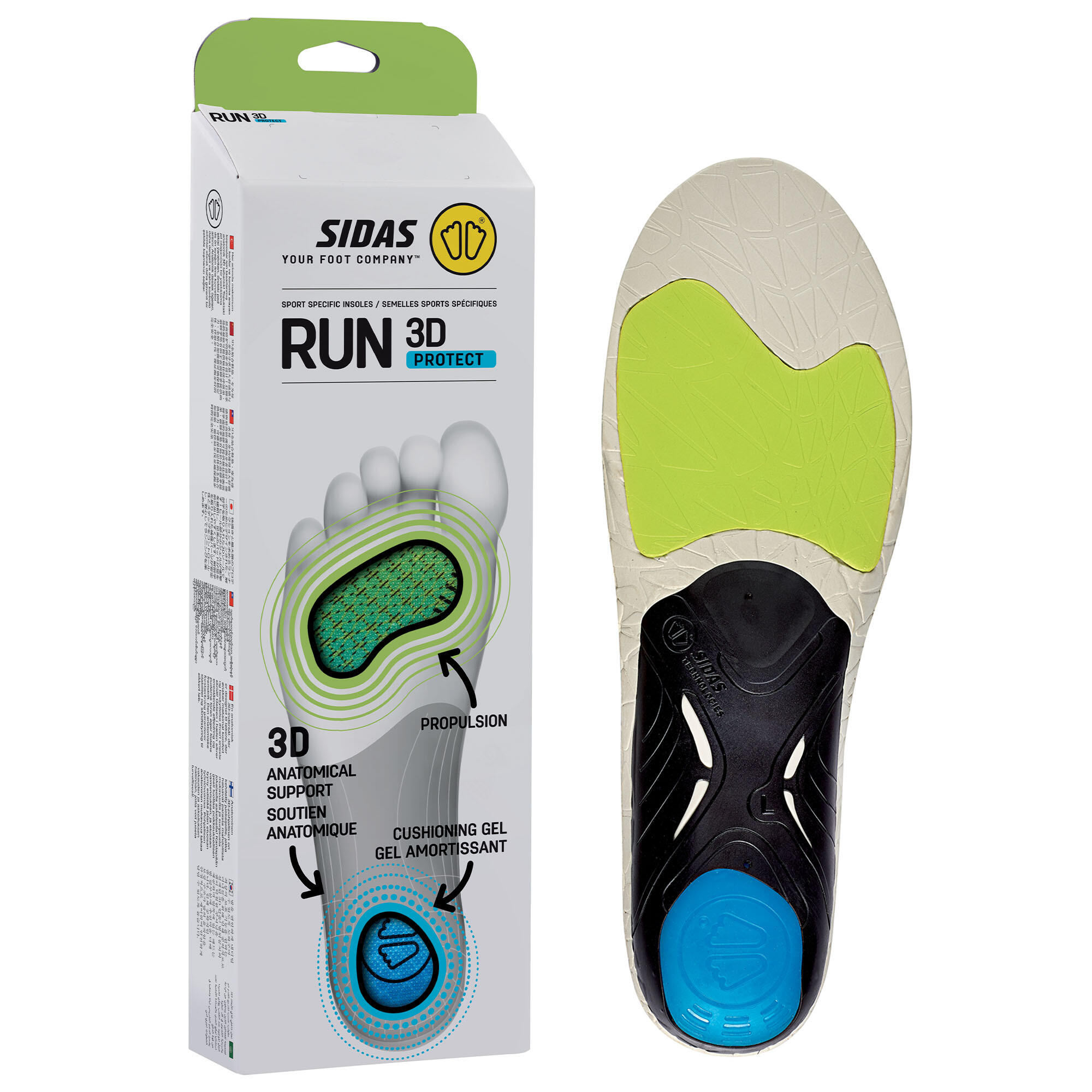 Palmilhas pré-formadas concebidas para corrida - 3D Run Protect 4/4