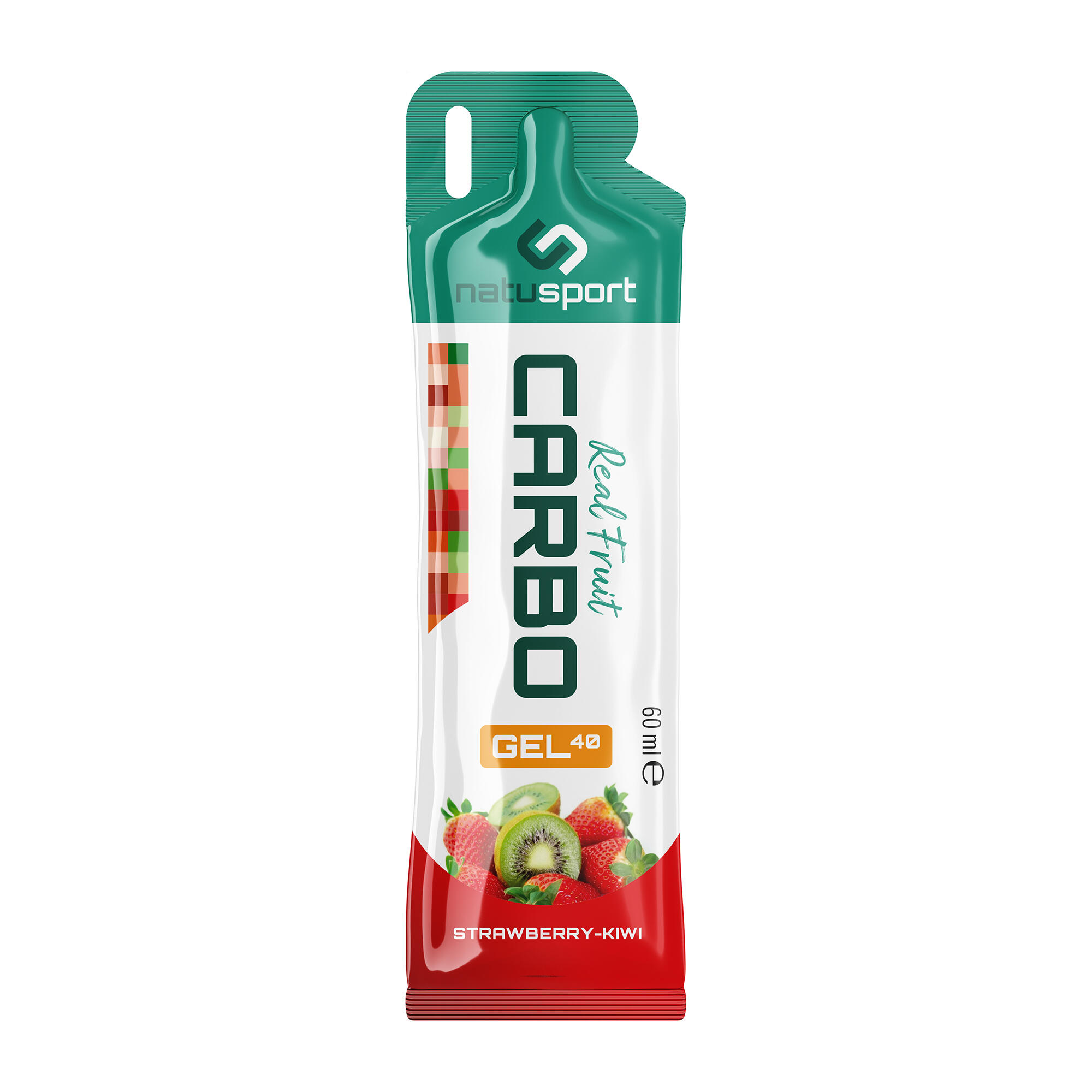 Natusport Real Fruit Carbo Gel Strawberry - Kiwi 2/2