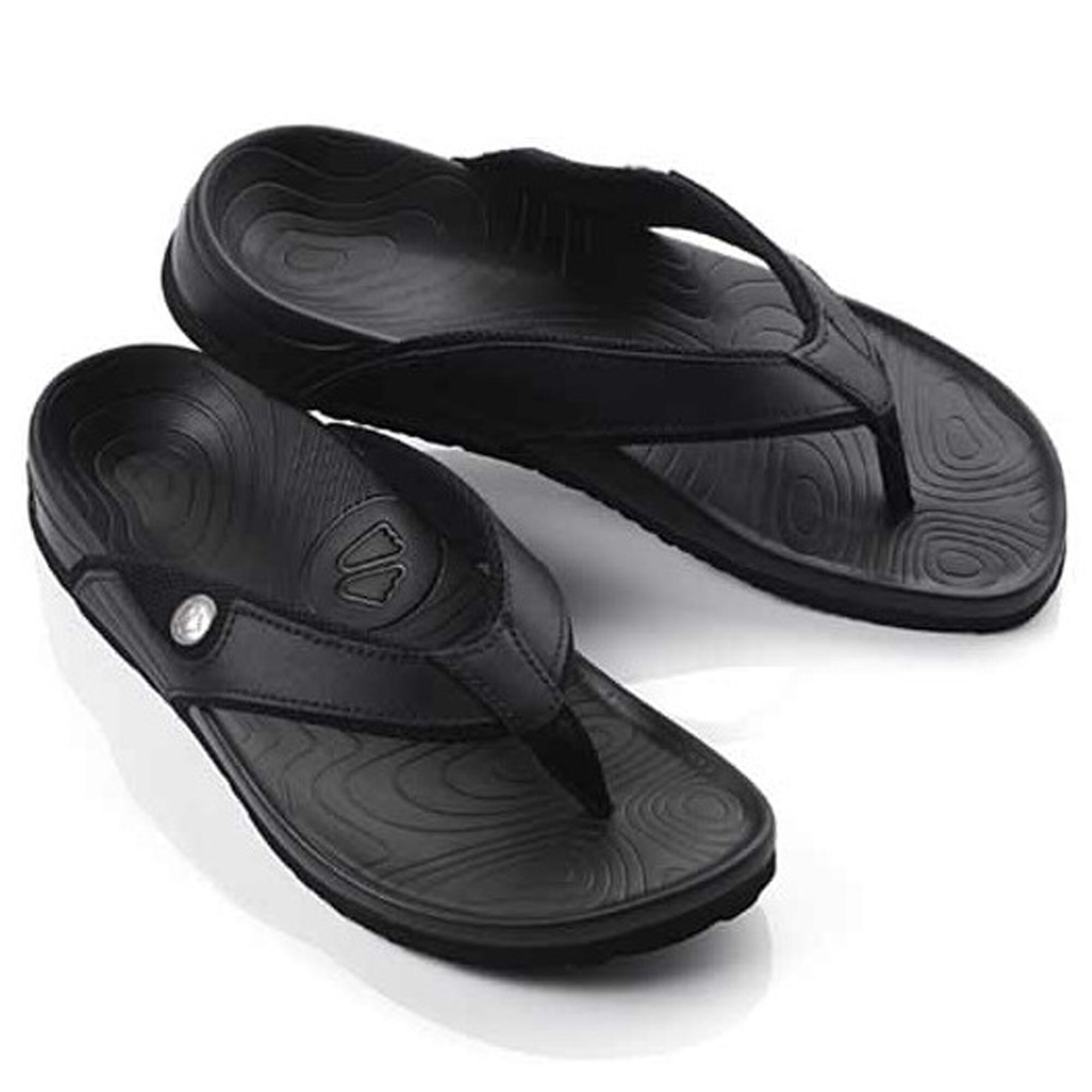 Sidas - Sandales Avec Semelle 3d, Maintien Du Pied Et Voûte Plantaire - 3d Lounge Women - Sandales - Noir - 40 - Decathlon