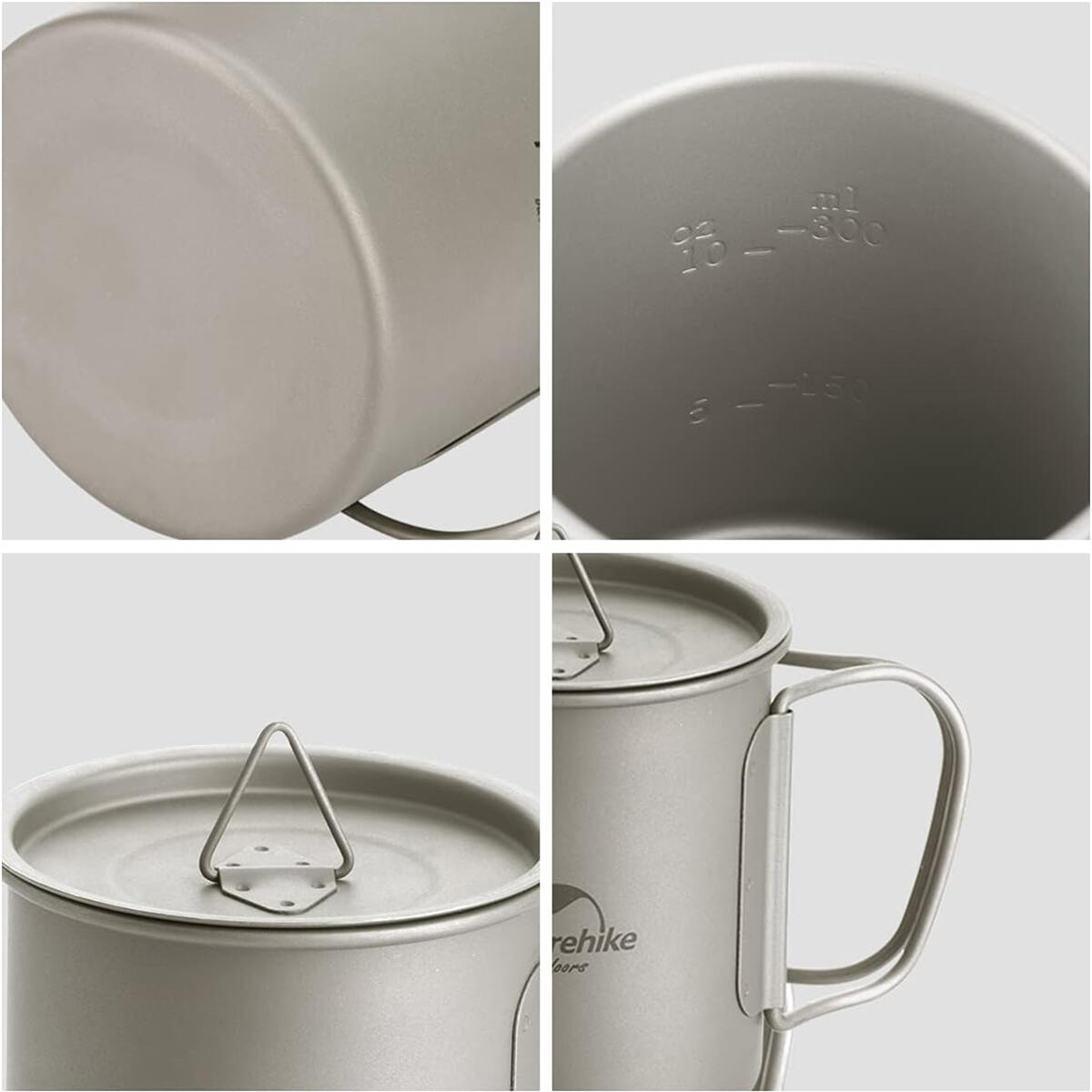 Naturehike titanium cup 450 ml 4/7