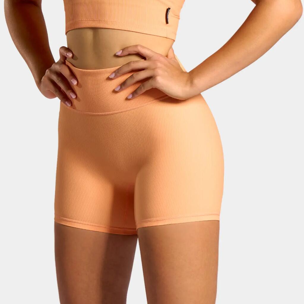 Women's Rib Shorts Tennis/Padel Sun Orange