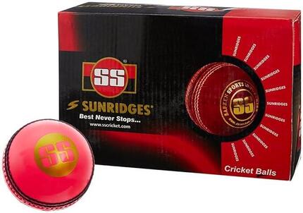 SS Cricket Ball- Incredi Balls By Garihs (Rot)| Wasserfester Lederball