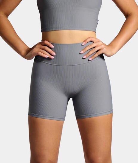 Femmes Tennis/Padel Shorts côtelé gris acier