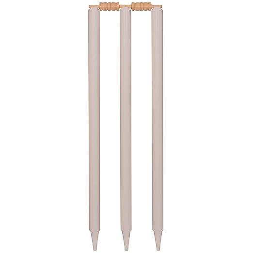 DSC Duco Finish Cricket Stümpfe Set mit Bails | Holz | Größe: Voll 2/5