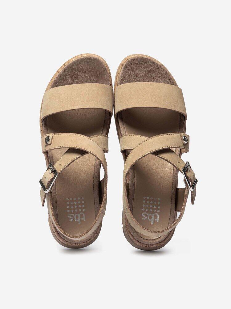 Sandales plates Femme - ZOELENN Beige 3/4