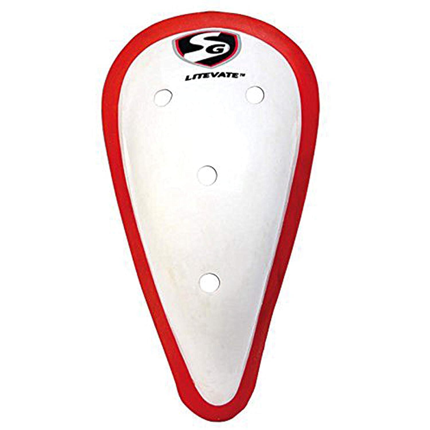 SG SG ACE Cricket-Bauchschutz (Weiß, Größe: Jugend) | Material: Kunststoff