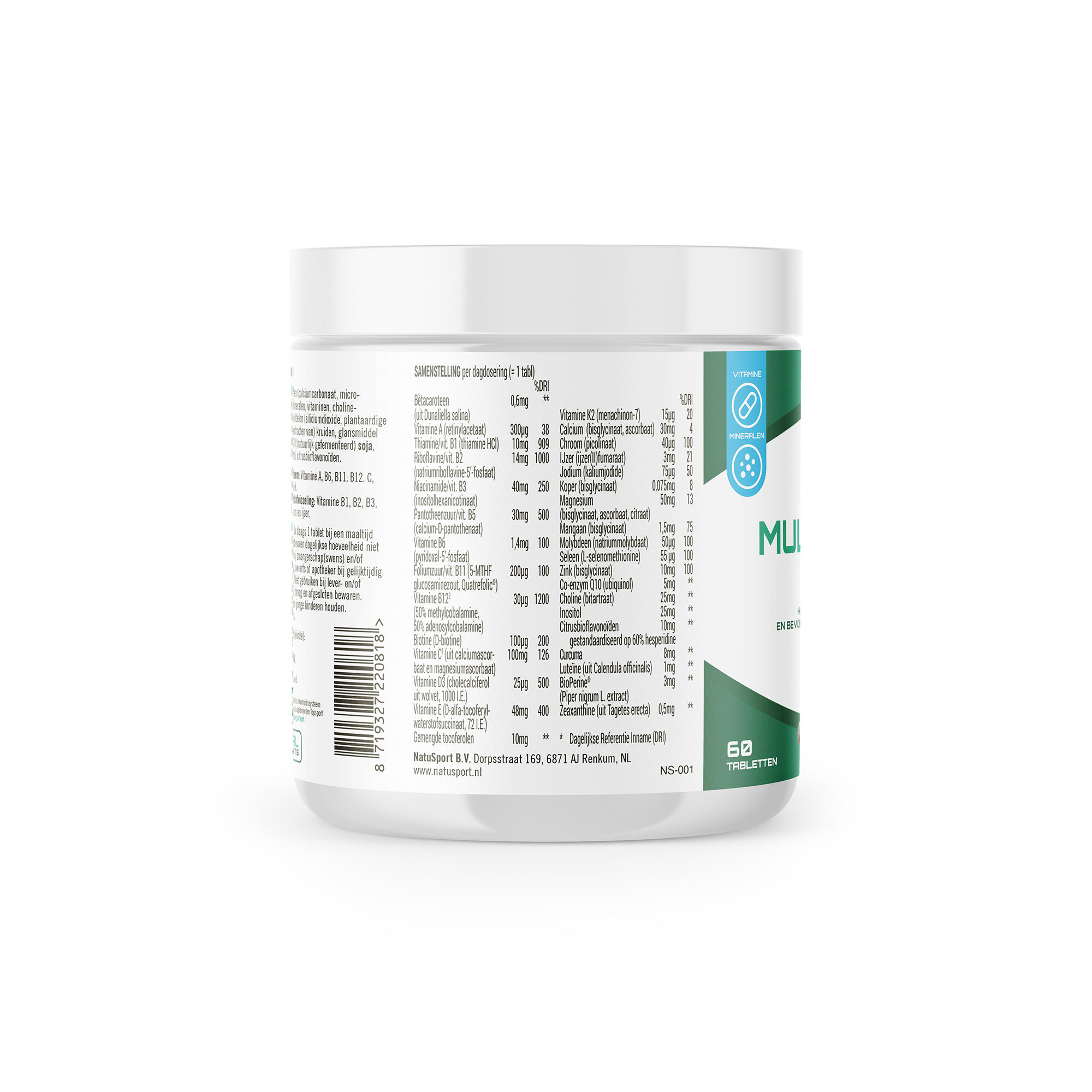 Multi Sport Gold - Vitaminen & Mineralen - NZVT Gecertificeerd - 60 tabletten 3/3