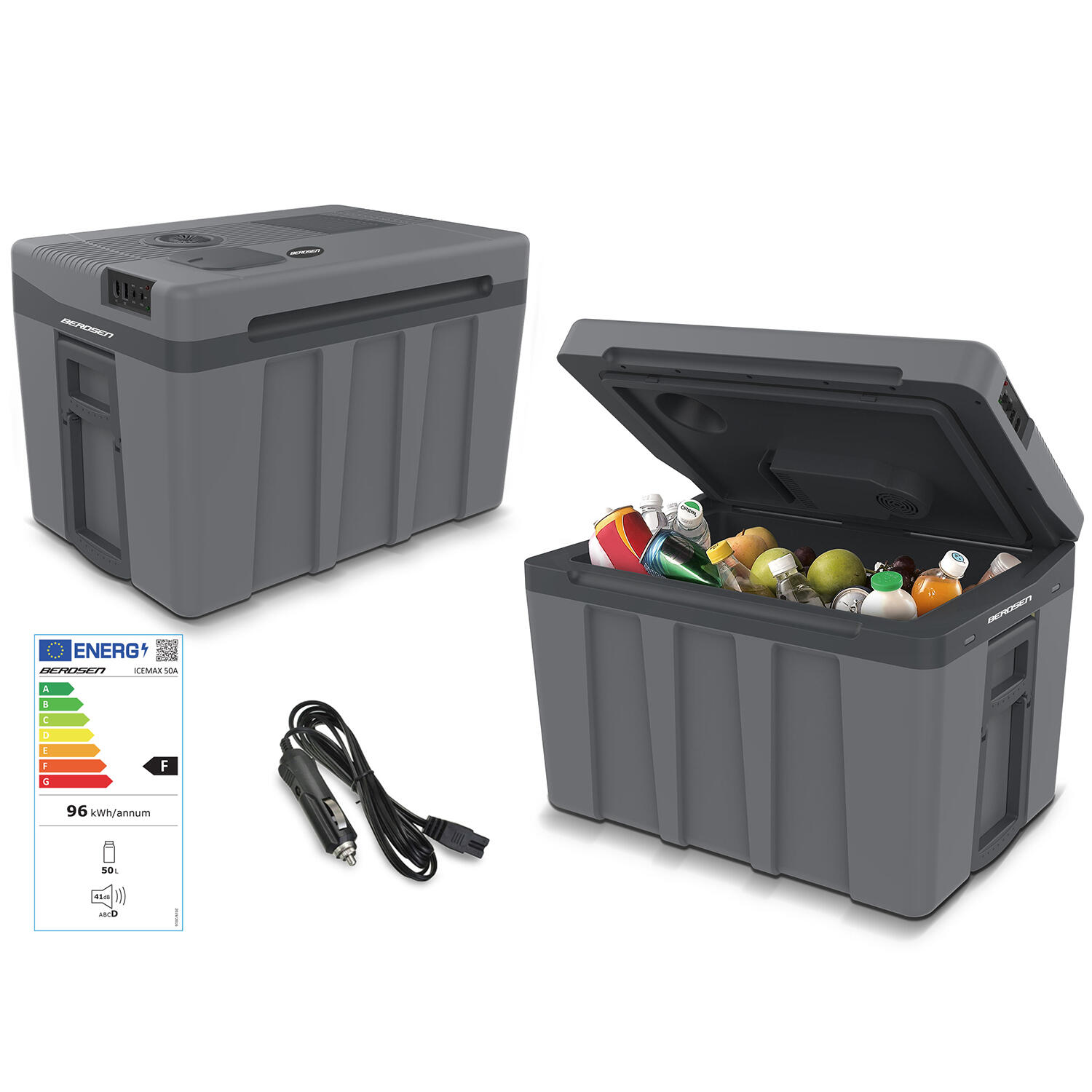 Lodówka turystyczna samochodowa Berdsen 12V/230V 50l 3/5